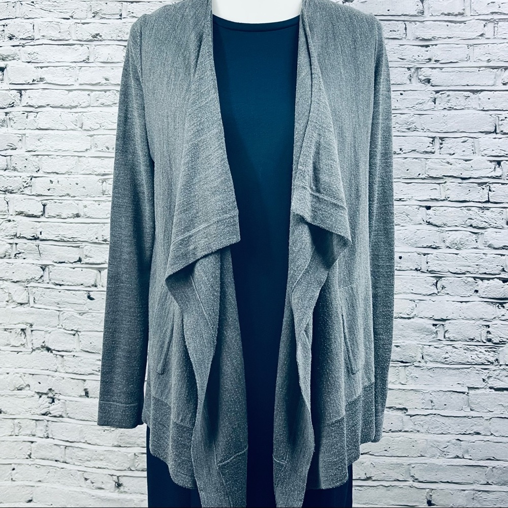 LOFT Cascading Open-Front Cardigan